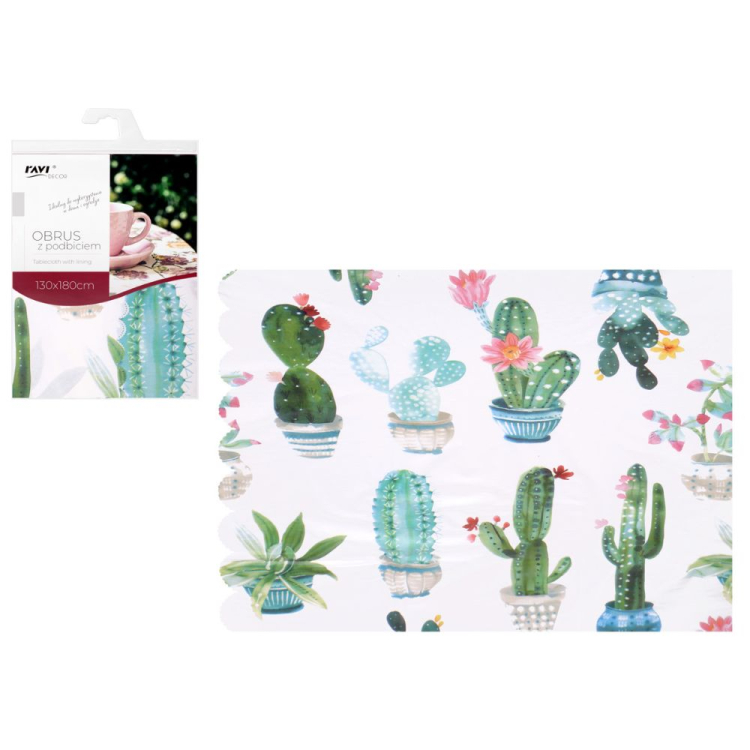 Obrus z podbiciem 130x180cm wzór 5 RAVI